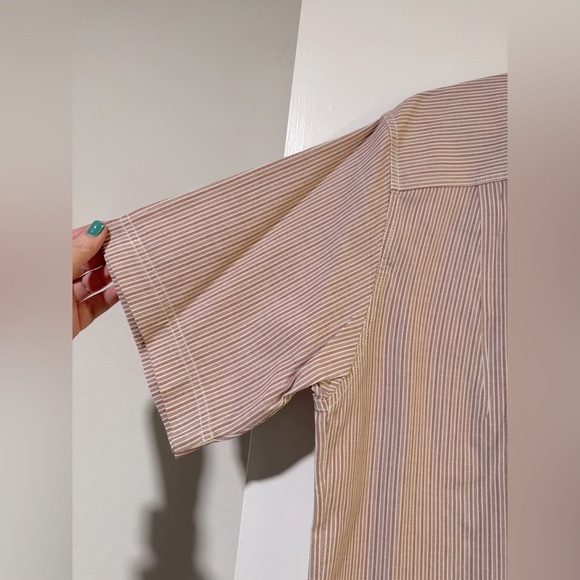 Eddie Bauer vintage button down striped shirt size large - Picture 4 of 5